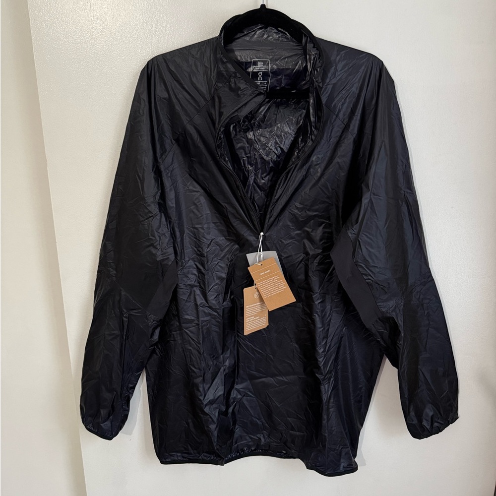 On Running Black Windbreaker Jacket